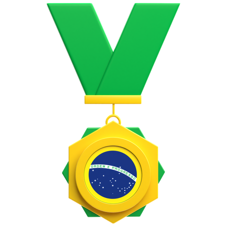 Brazil Medal  3D Icon