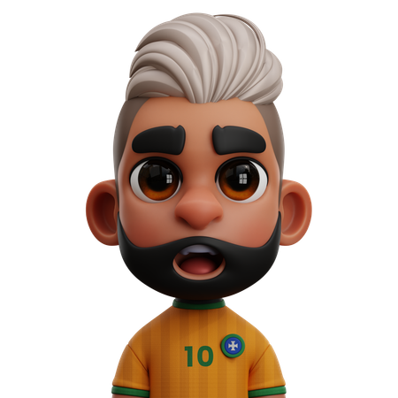 BRAZIL PLAYER  3D Icon