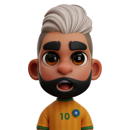 BRAZIL PLAYER  3D Icon