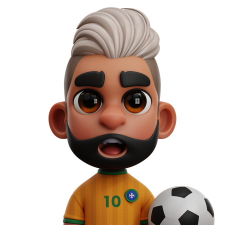 Brazil Player  3D Icon