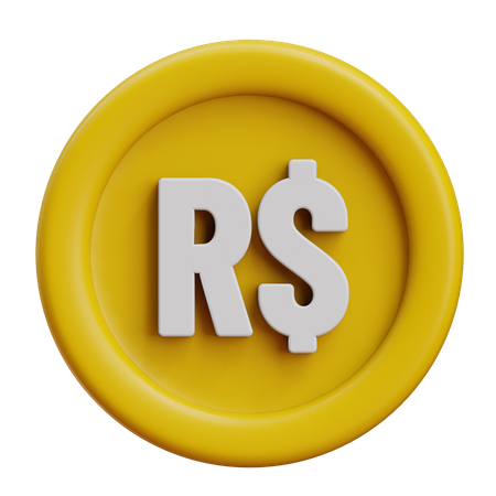 Brazil Real  3D Icon