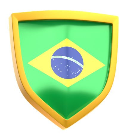 Brazil Shield  3D Icon
