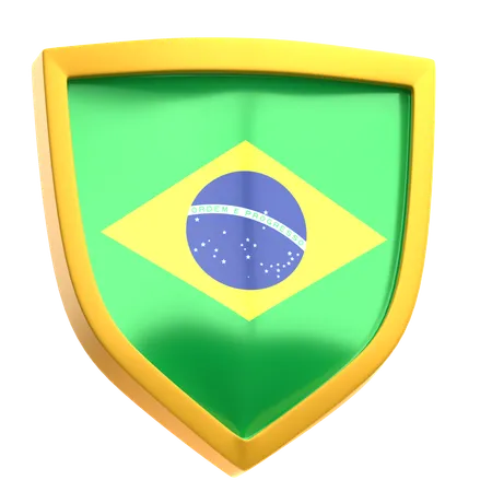 Brazil Shield  3D Icon