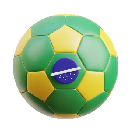 Brazil Soccer Ball  3D Icon