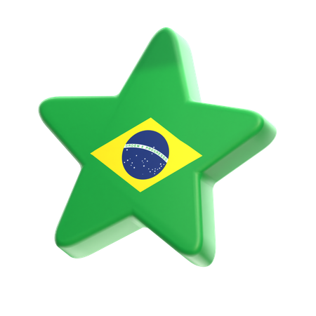 Brazil Star  3D Icon