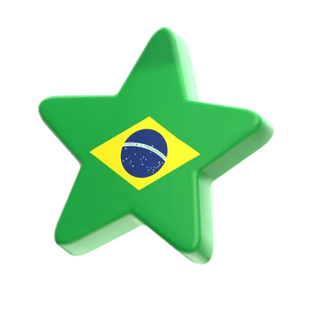 Brazil Star  3D Icon