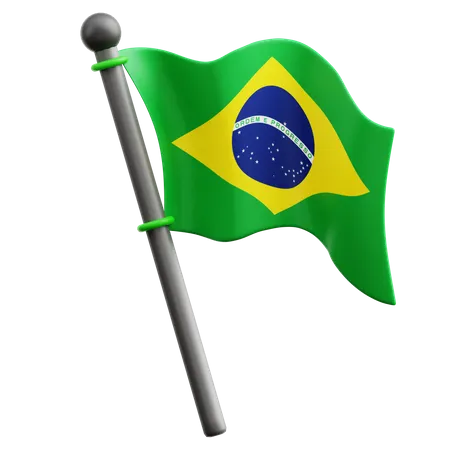 Brazilian Flag  3D Icon