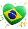 Brazilian Flag Heart
