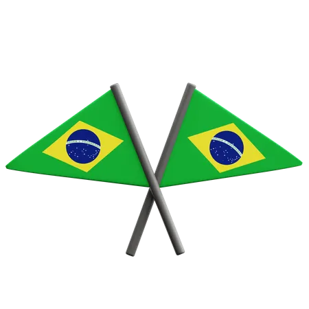 Brazilian Flags  3D Icon