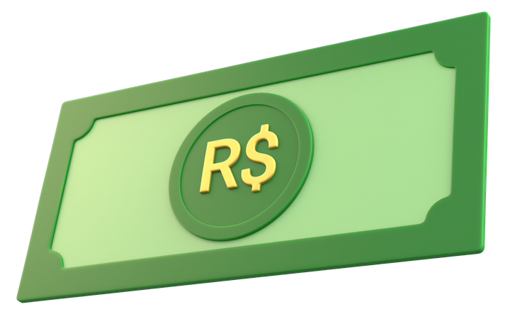 Brazilian Real Money  3D Icon