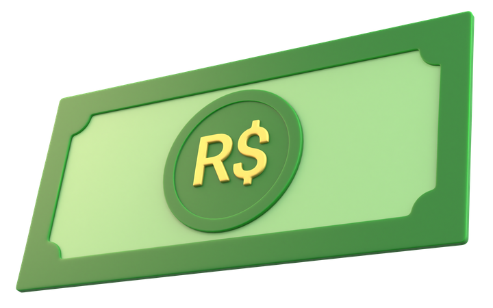 Brazilian Real Money  3D Icon