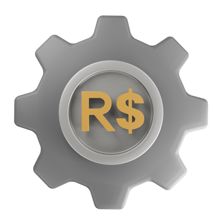 Brazilian real Money Management  3D Icon