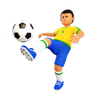 brazilian soccer 3d logos