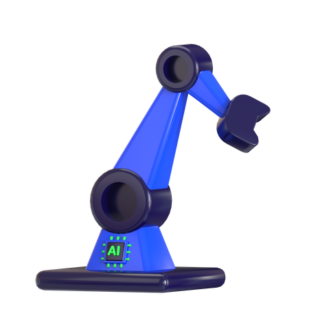 Brazo robótico industrial  3D Icon