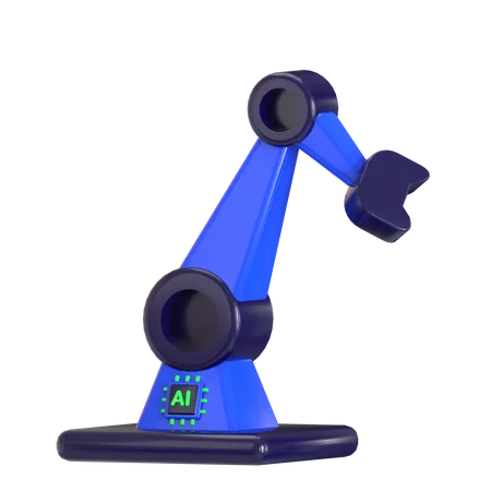 Ilustracion 3 D De Brazo Robotico Ai Buena Para El Diseno De Inteligencia Artificial 3D Icon