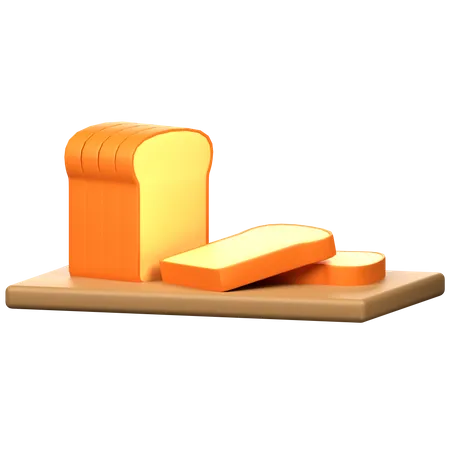 Bread 3 D Icon Illustration 3D Icon