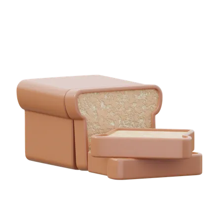 빵  3D Icon