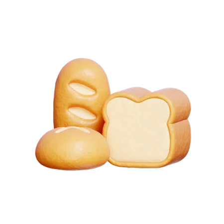 Bread  3D Icon