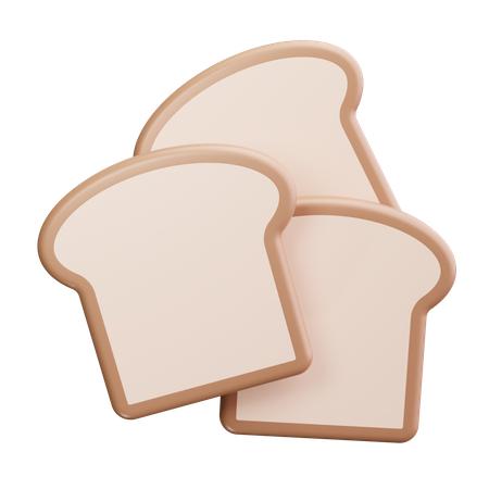 パン  3D Icon