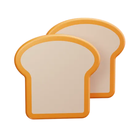 Bread  3D Icon