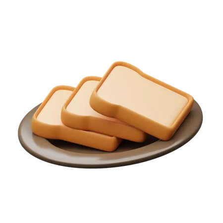 Bread  3D Icon