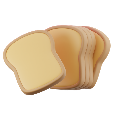 Bread  3D Icon