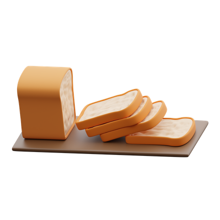 Bread  3D Icon