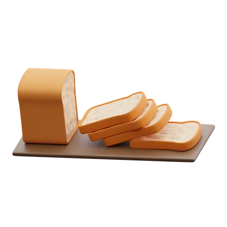 Bread  3D Icon