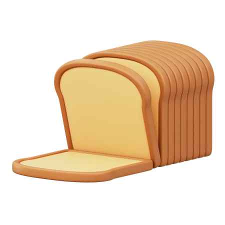 Bread  3D Icon