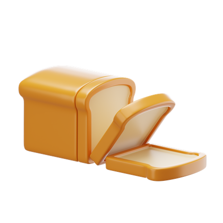 Bread  3D Icon