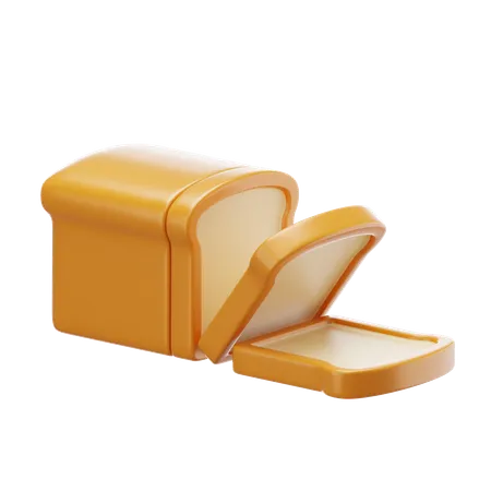 Bread  3D Icon