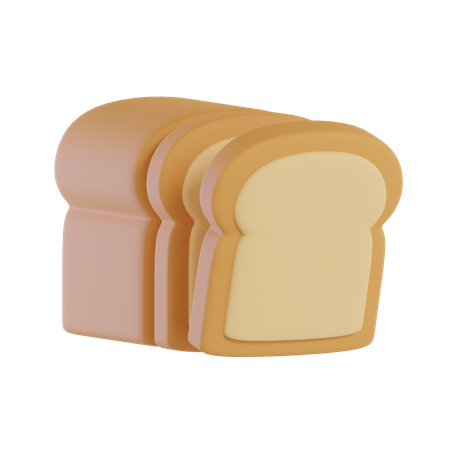 Bread  3D Icon