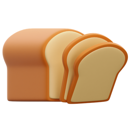 Bread  3D Icon