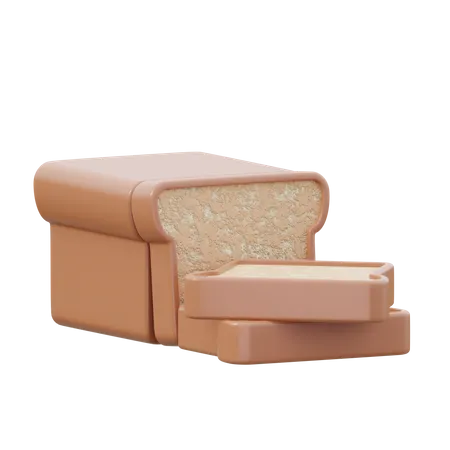 Bread  3D Icon