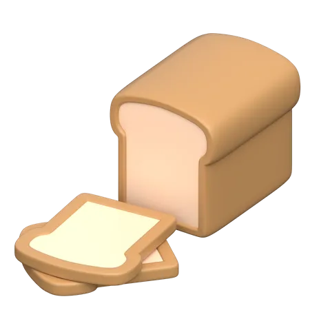 Bread  3D Icon