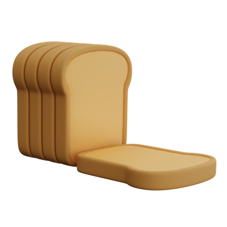 Bread  3D Icon