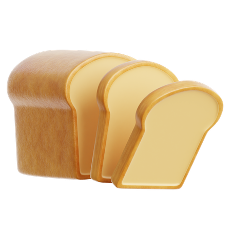 Bread  3D Icon