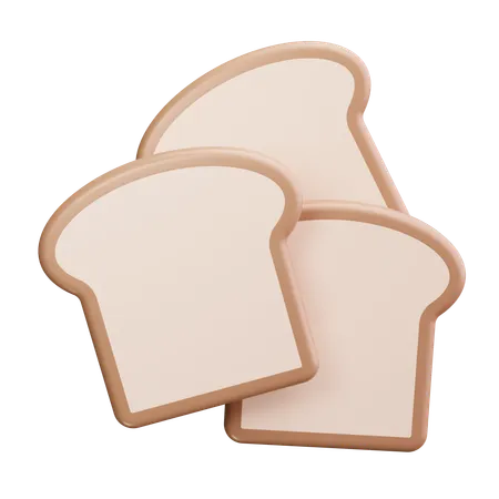 Bread  3D Icon