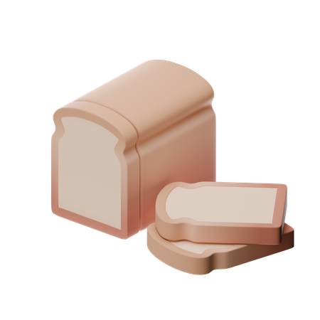 Bread  3D Icon