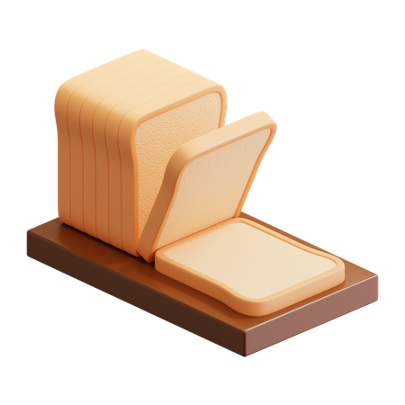 Bread  3D Icon