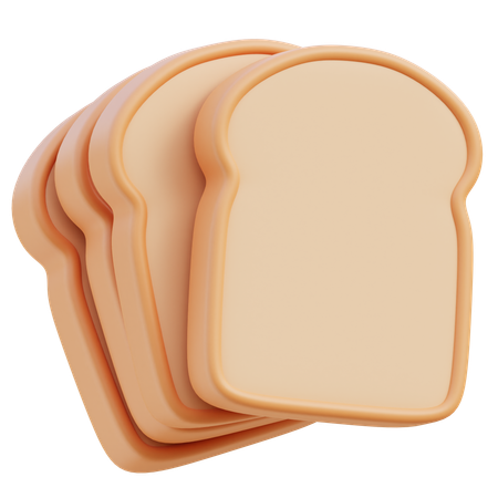 Bread  3D Icon