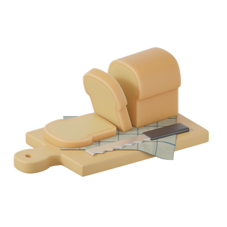 Bread  3D Icon
