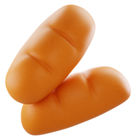 Bread  3D Icon