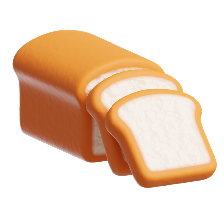Bread  3D Icon