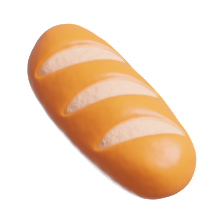 Bread  3D Icon