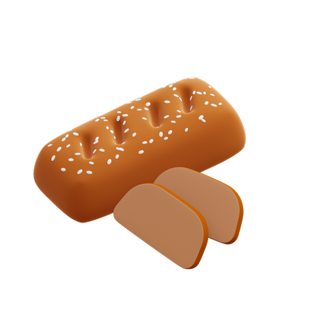 Bread  3D Icon