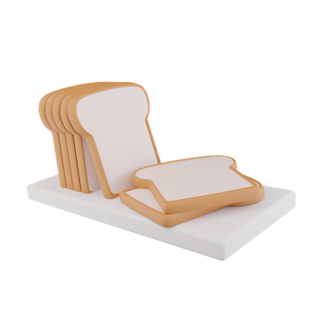 Bread  3D Icon