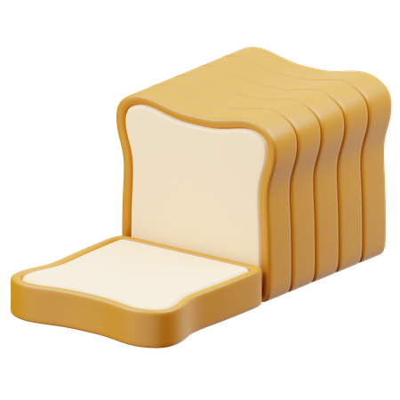 Bread  3D Icon