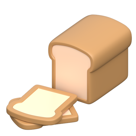Bread  3D Icon