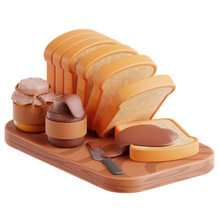 Bread  3D Icon